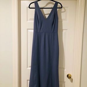 AmSale Bridesmaid Dress, Slate Blue
